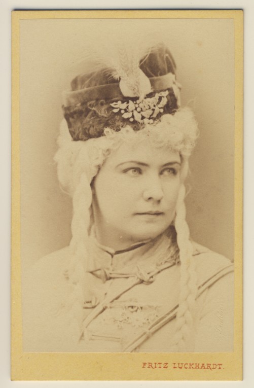 237 CDV Foto , Schauspielerin Marie Geistinger , Wien